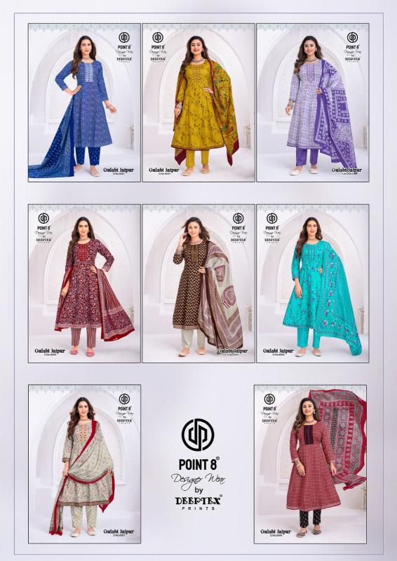 Deeptex gulabi jaipur vol-6 cotton satin kurtis wholesale
